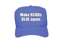 BSOD blue hat