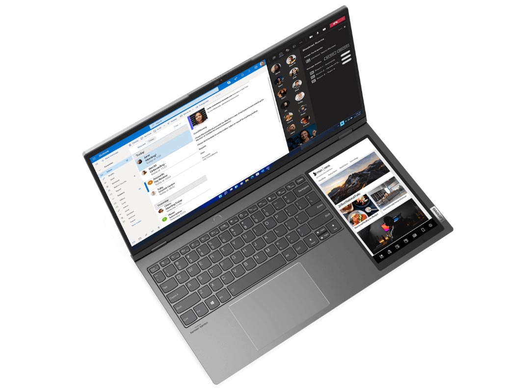 Lenovo ThinkBook Plus 17in with built-in tablet pictured from all angles |  Club386