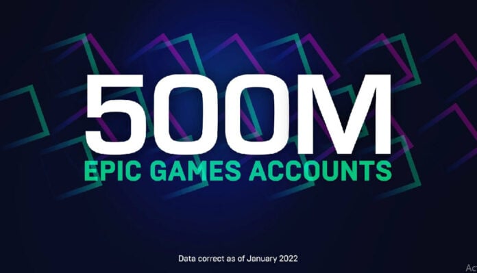 Unreal 500M Epic Games Accounts