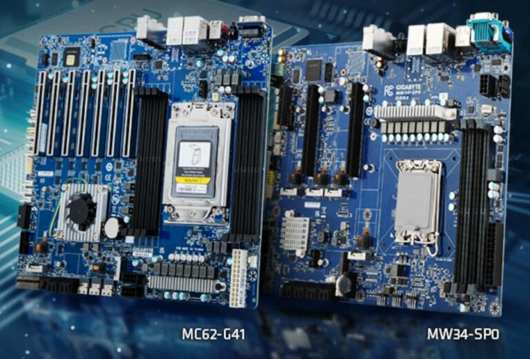 Gigabyte releases MC62G41 and MW34SP0 workstation motherboards Club386