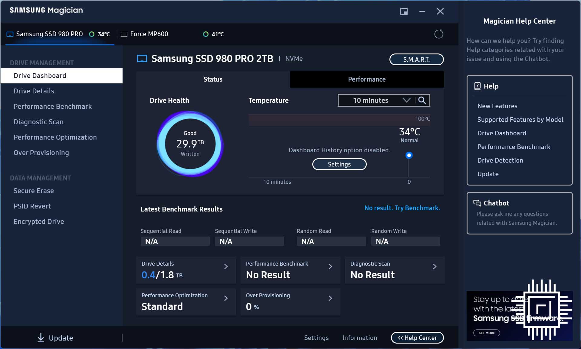 Samsung 980 PRO 2 TB Specs