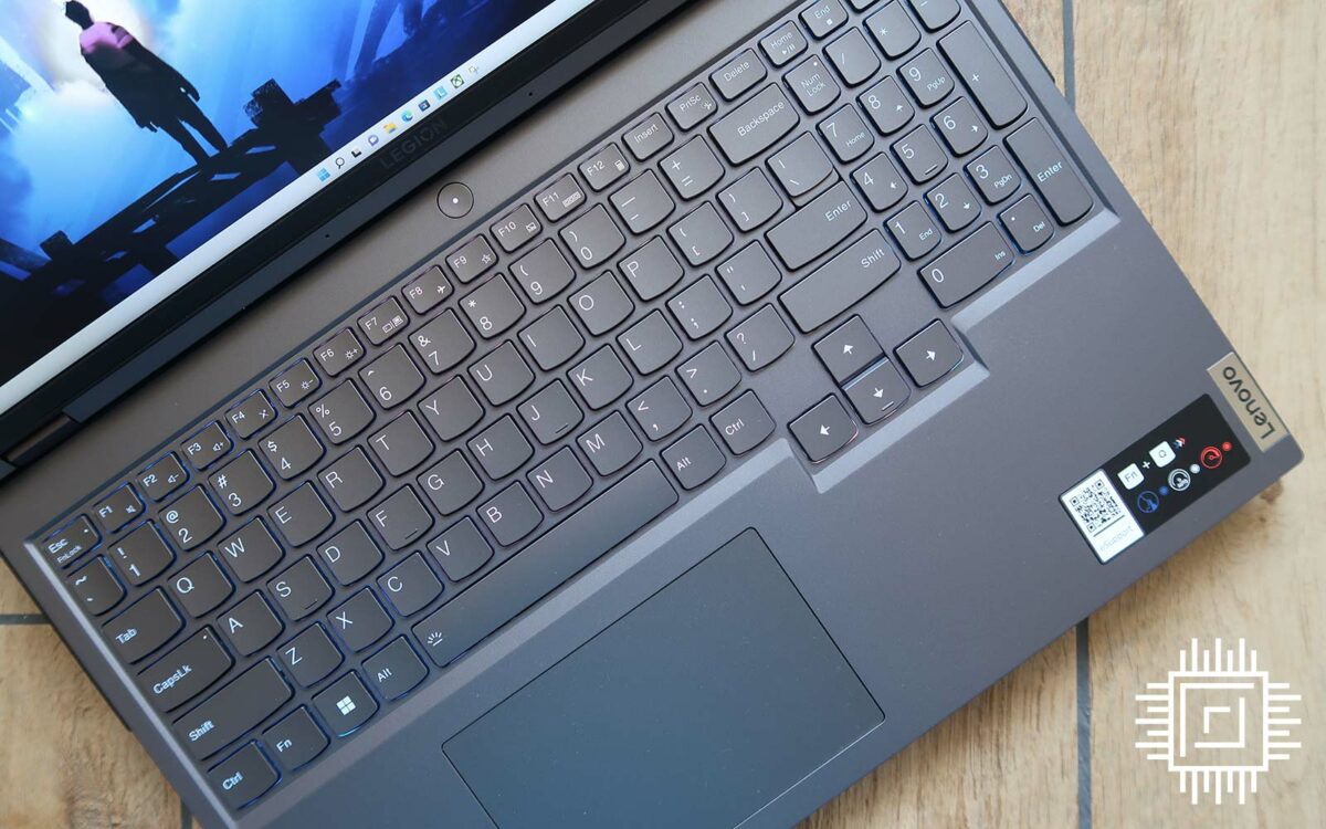 Lenovo Legion 5i Pro Gen 7 keyboard.