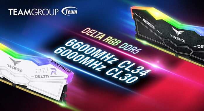 Teamgroup T-Force Delta RGB DDR5-6600 and DDR5-6000 memory kits