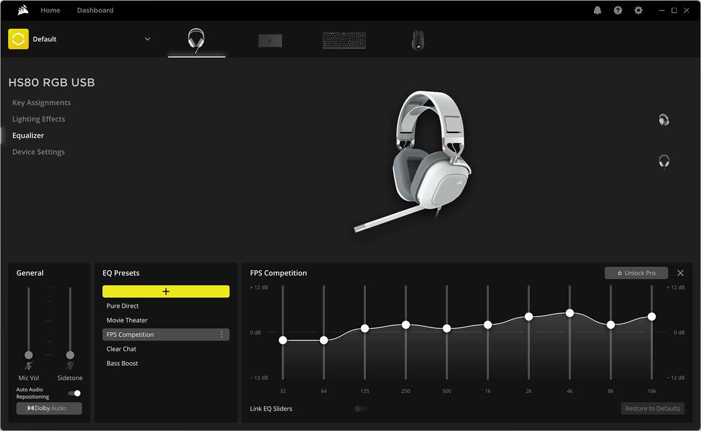 Corsair HS80 RGB USB Wired Gaming Headset Review - eTeknix