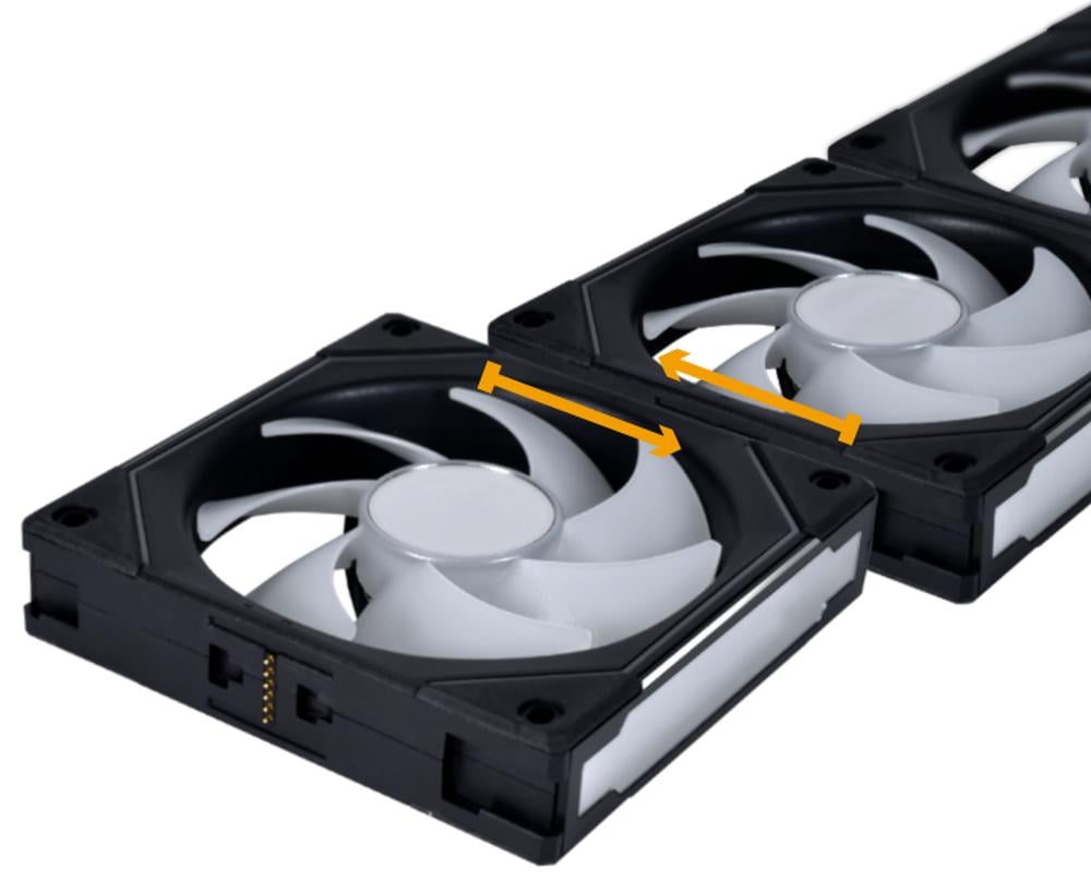 Lian Li Uni Fan SL Infinity 120 - Locking system