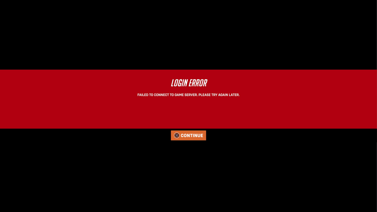 Over Watch 2 Login Error