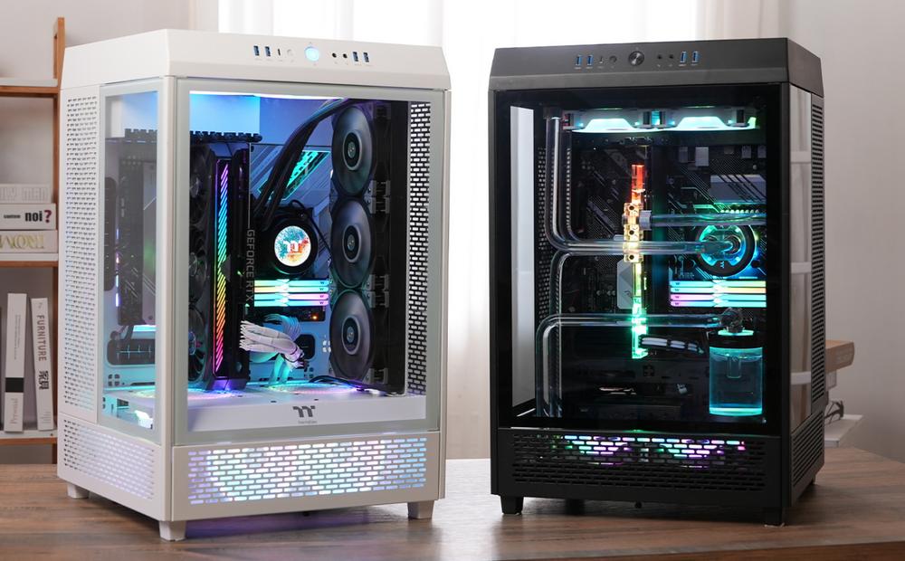 Thermaltake The Tower 500  +CPUクーラー Thermaltake's The Tower 500 chassis is all about vertical airflow