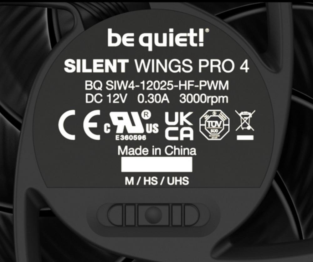 be quiet! Silent Wings 4 Pro - Speed Switch