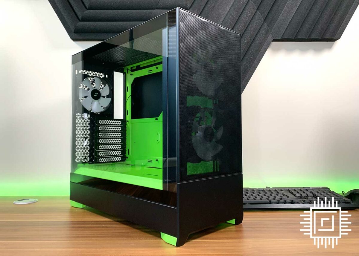 Fractal Design Pop Air RGB Green Core TG Clear Tint