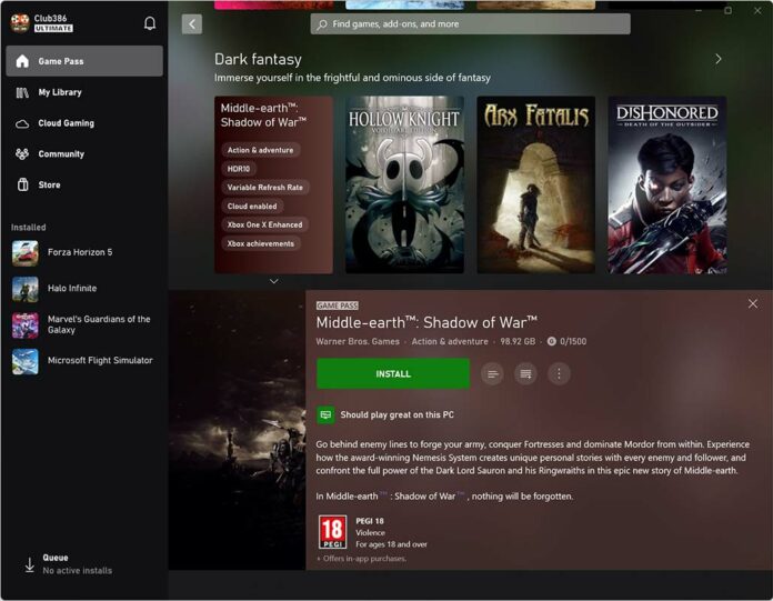 Xbox App for PC - Should play great on this PC