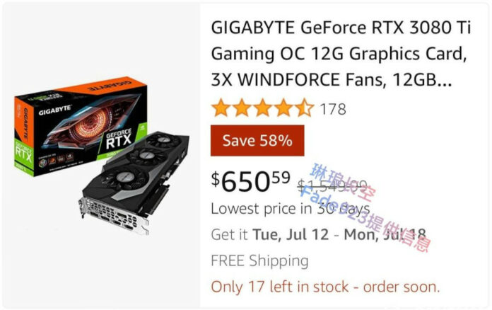 RTX 3080Ti at $650