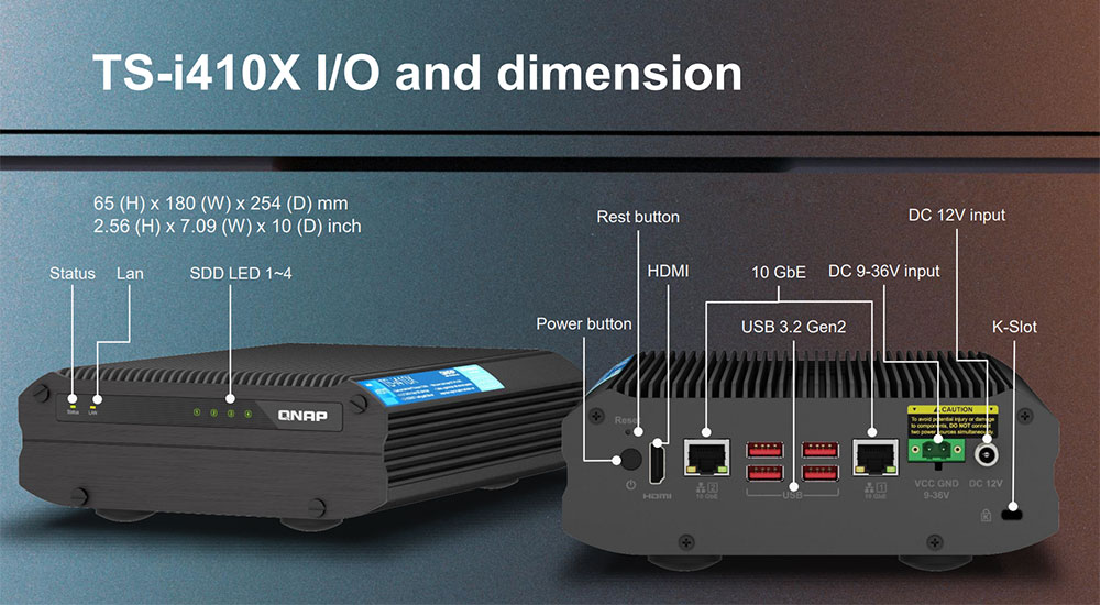 Qnap TS-i410X I/O