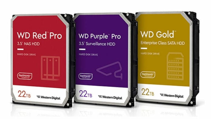 WD 22TB HDDs