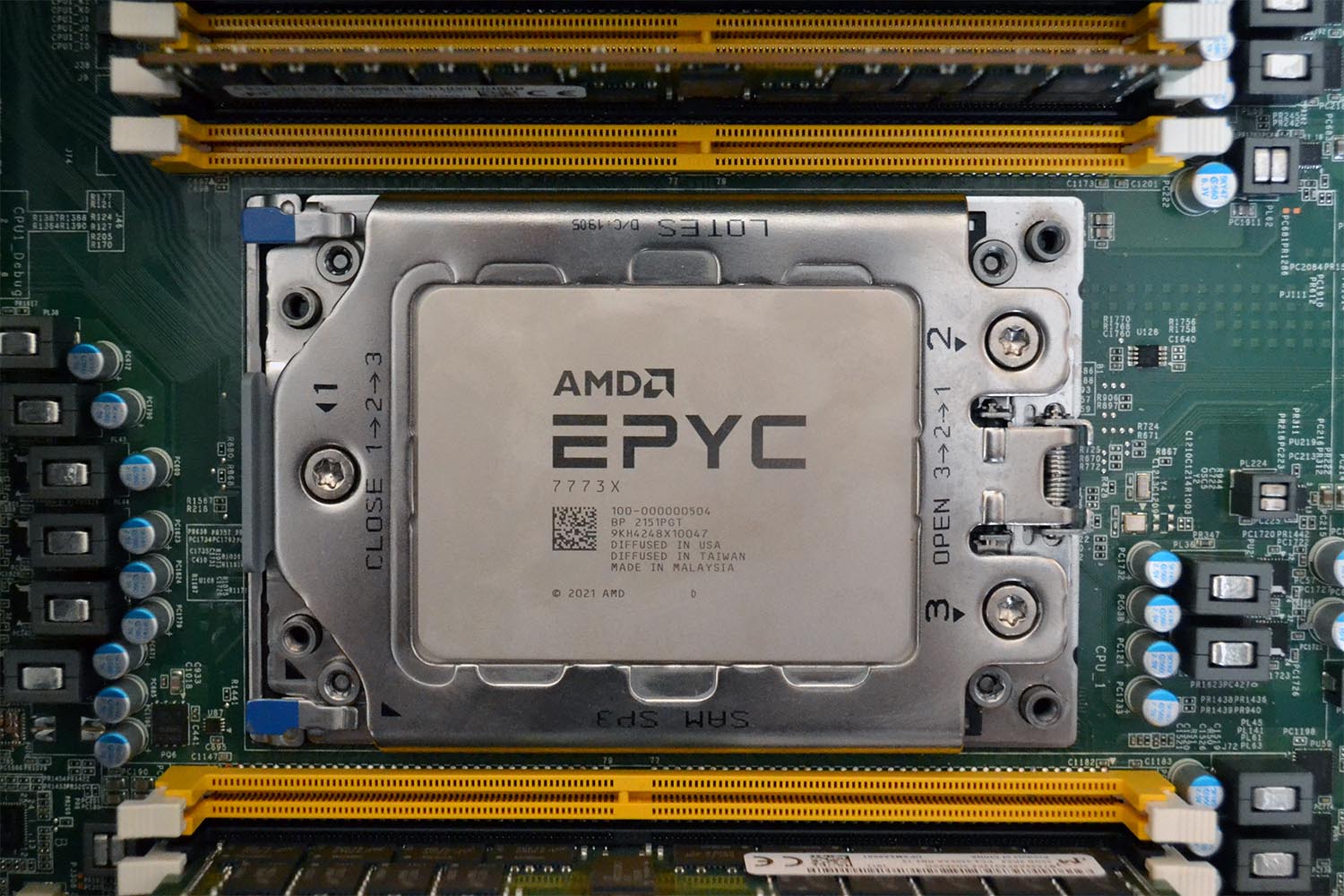 AMD Epyc 7773X Hero