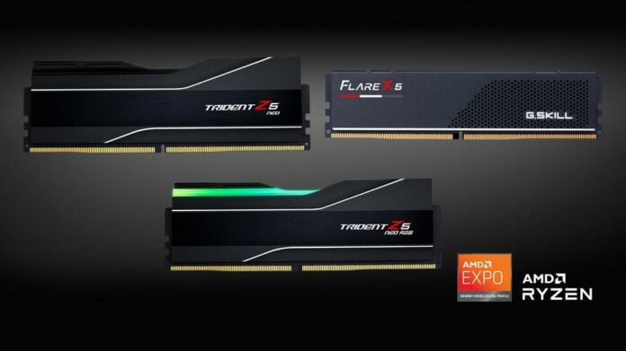 G.Skill DDR5 with AMD EXPO G.Skill DDR5 with AMD EXPO