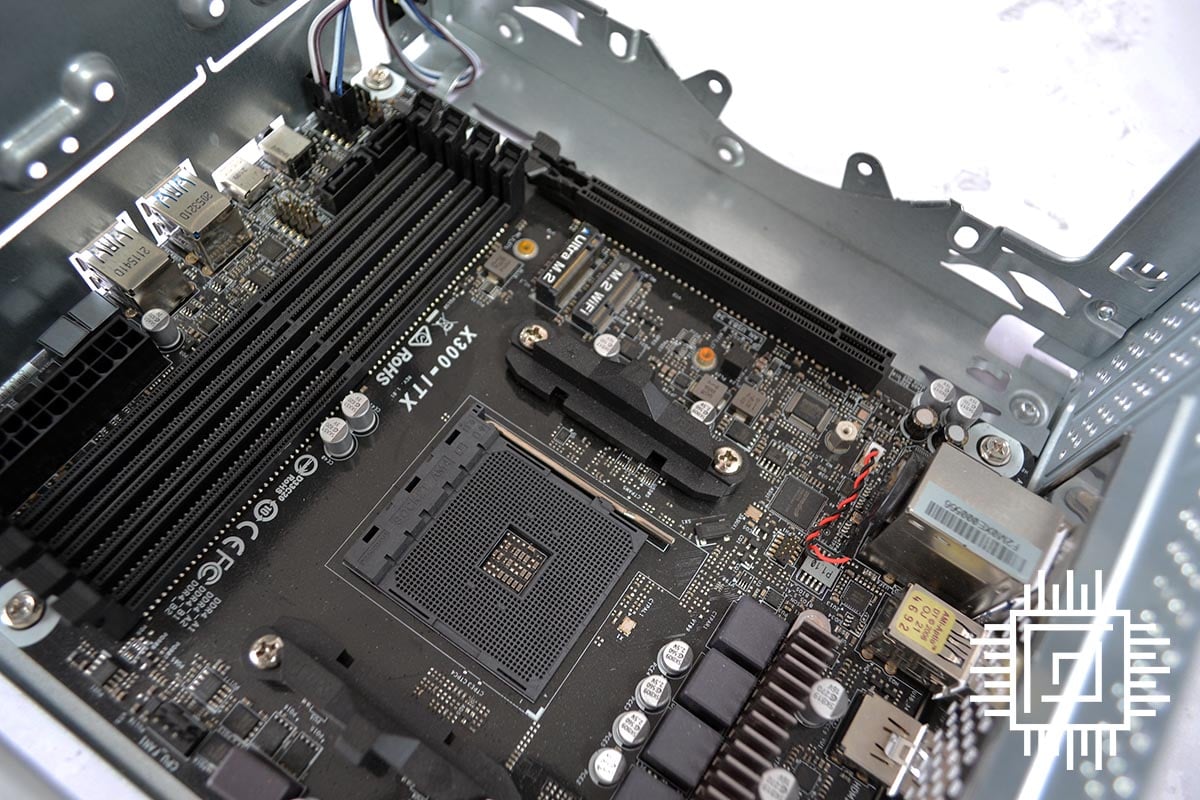 ASRock DeskMeet X300 motherboard.