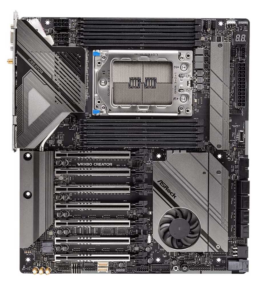 ASRock WRX80 Creator Layout