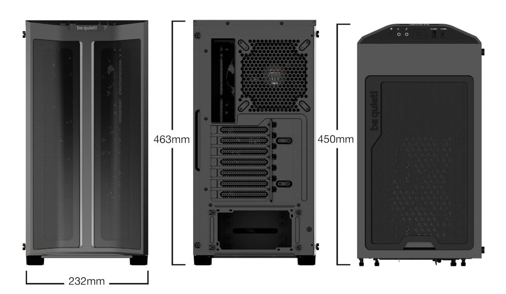 be quiet Pure Base 500 FX - Size