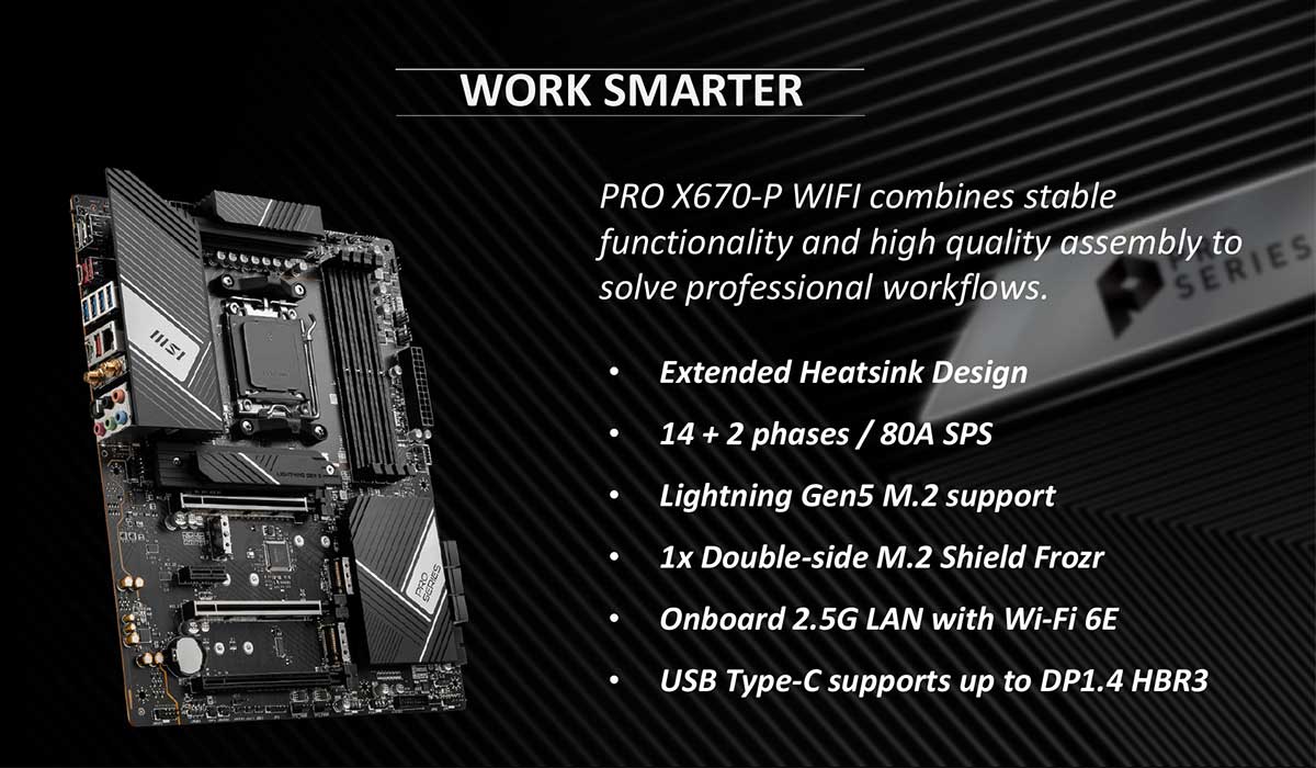MSI Pro X670-P WiFi - Features