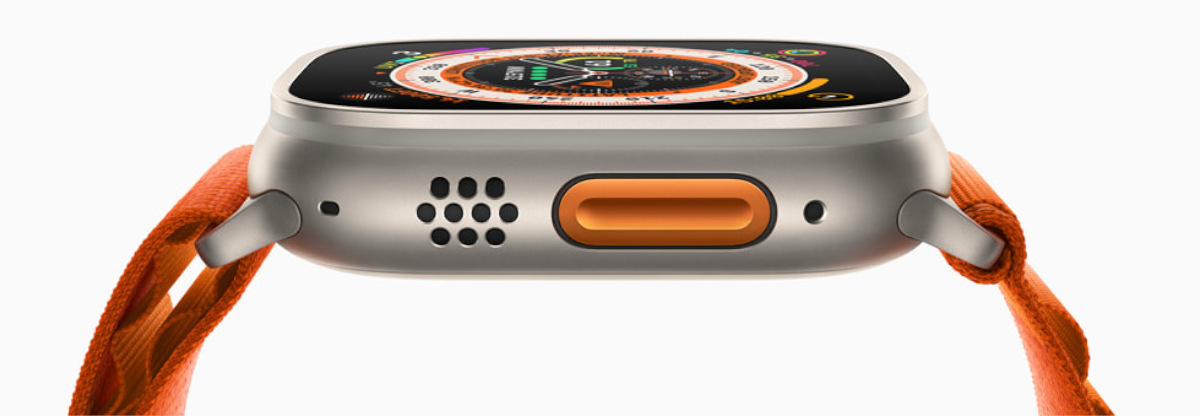 Apple Watch side profile action button