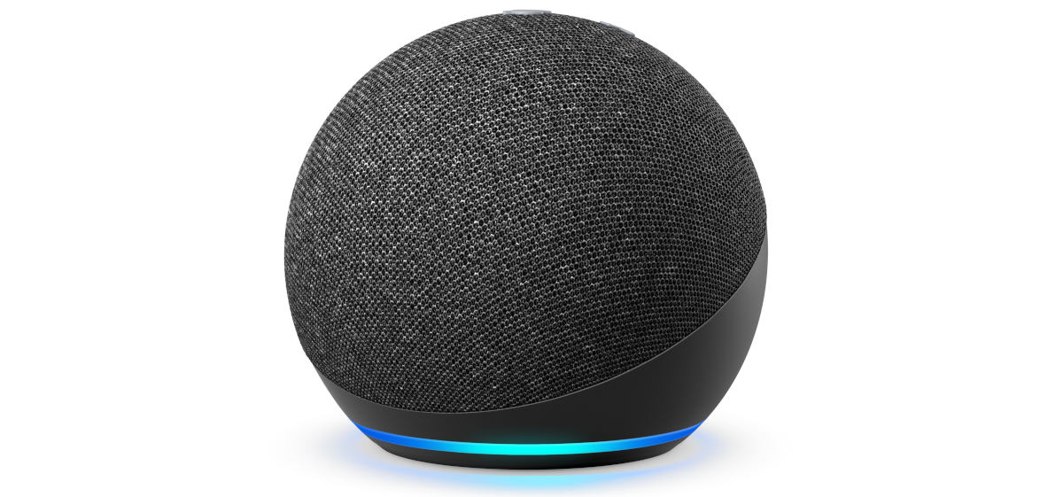 Echo Dot, Charcoal, Side