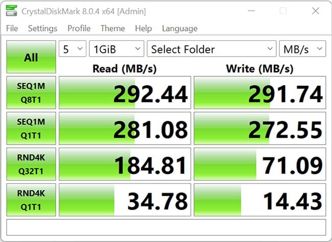 Qnap TS-464 - CrystalDiskMark