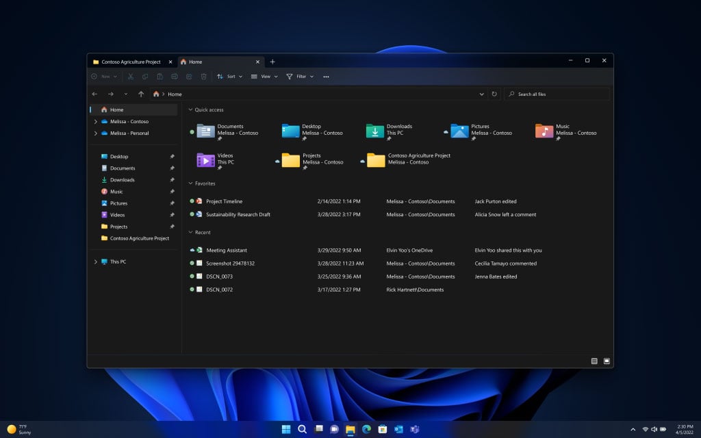 Windows 11 - File Explorer Tabs