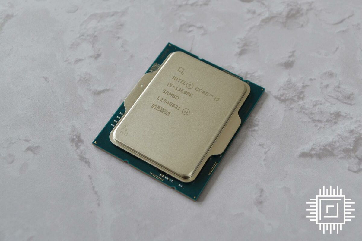 Intel Core-i5-13600K sitting on a table.