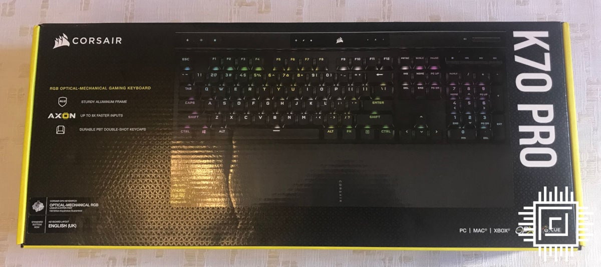 Corsair K70 Pro OPX - Box Front