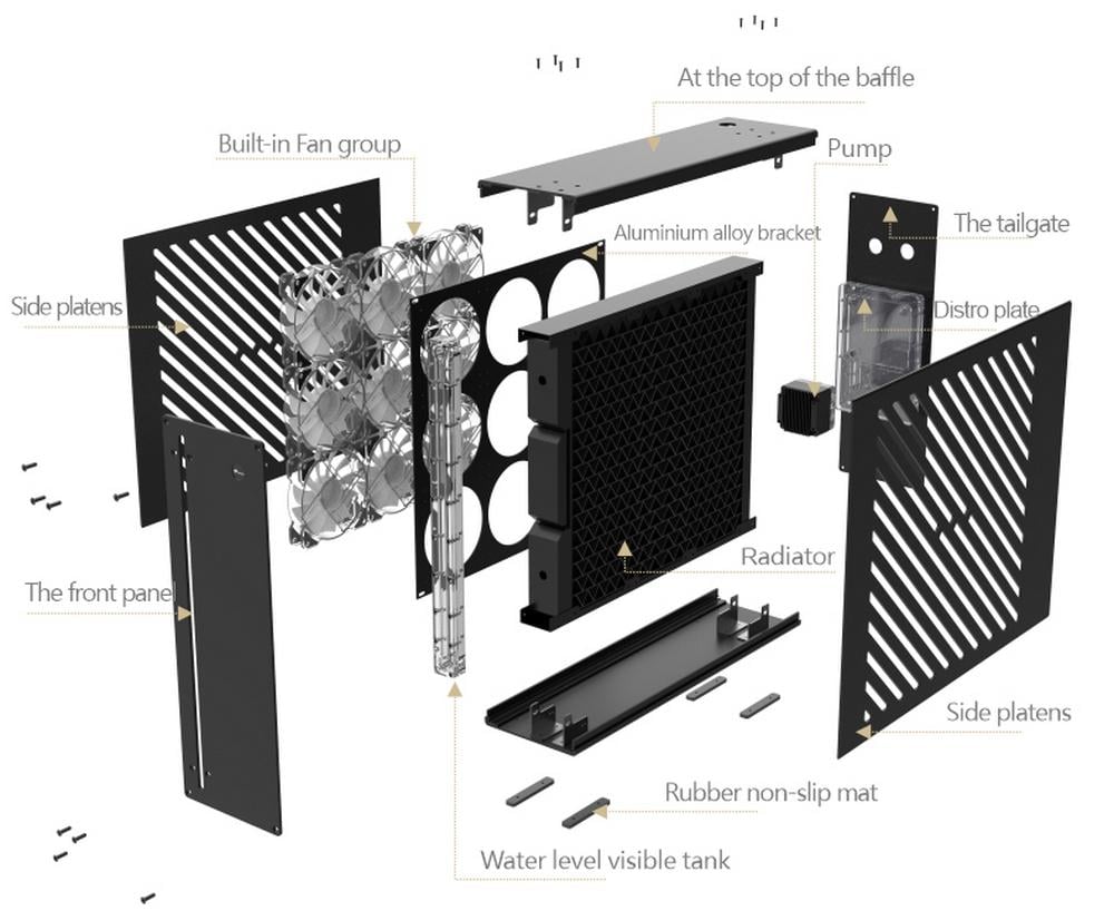 Bykski B-1080-CEC-X - Parts