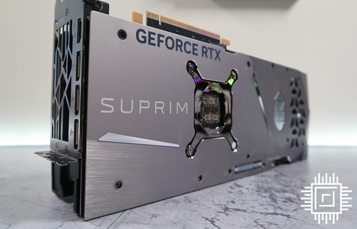 MSI GeForce RTX 4080 Suprim X backplate