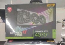 MSI GeForce RTX 4070 Ti Gaming X Trio