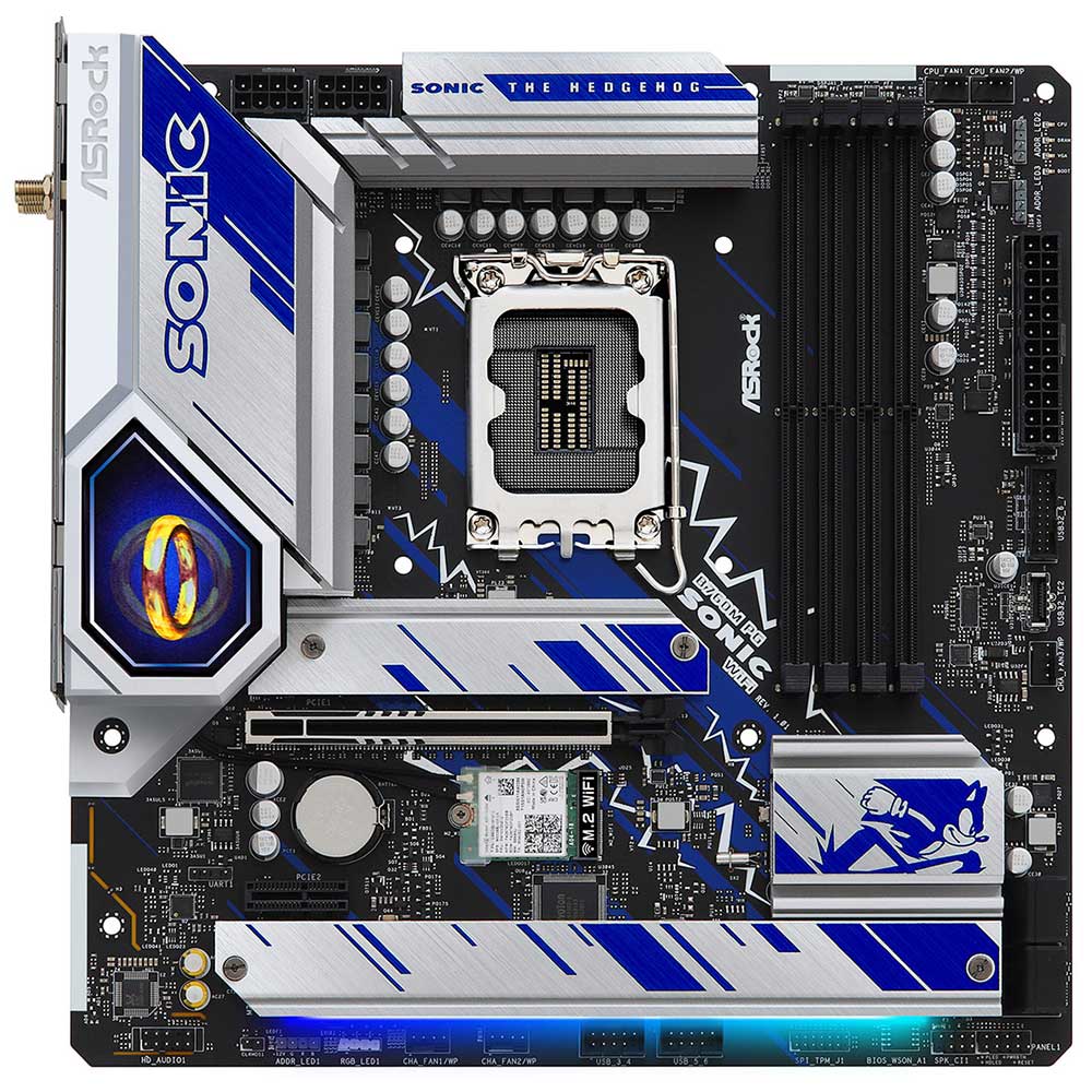 ASRock B760M PG SONIC WiFi - layout