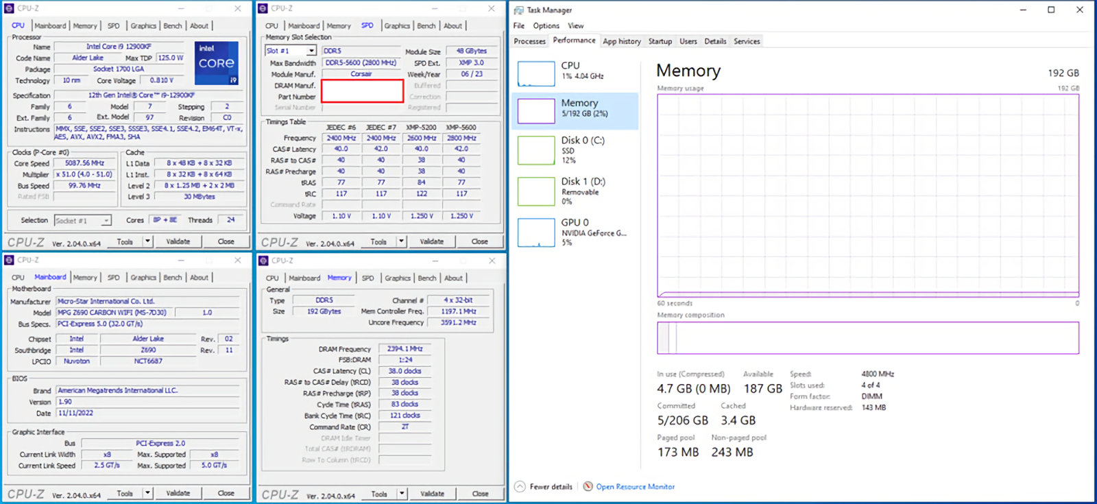 MSI now supports massive 192GB RAM on Intel LGA 1700 motherboards