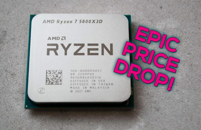 AMD Ryzen 7 5800X3D - Epic Price Drop