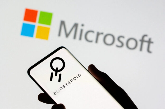 Microsoft Logo x Boosteroid