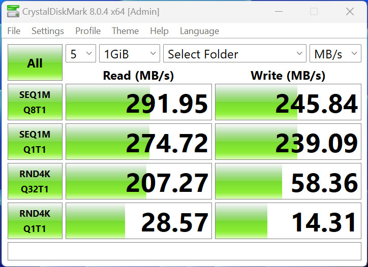 QNAP TS-262-4G - CrystalDiskMark HDD
