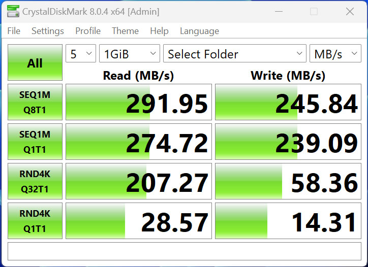 QNAP TS-262-4G - CrystalDiskMark HDD