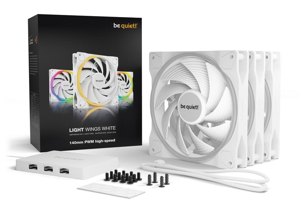 be quiet white Light Wings ARGB triple fan pack