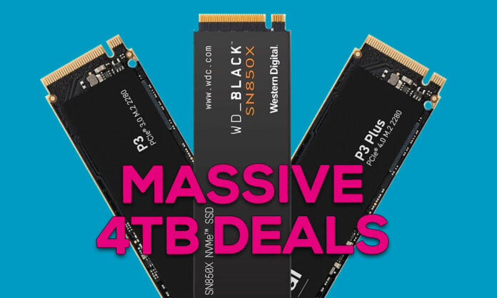 Massive 4TB SSD Deals