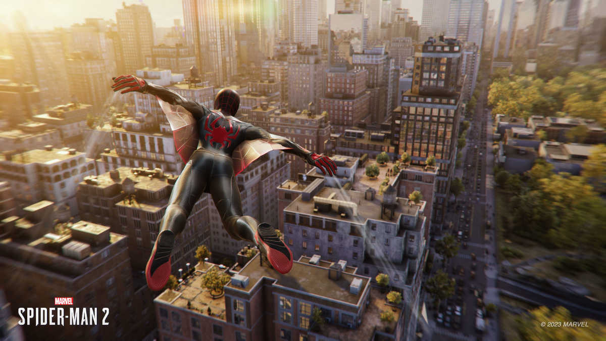 Spider-Man 2 Miles soaring into action