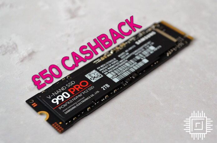 Cashback - Samsung 990 Pro 2TB SSD Cashback - Samsung 990 Pro 2TB SSD