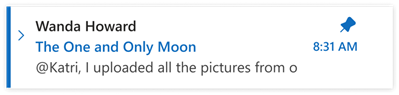Outlook for Windows - Pins