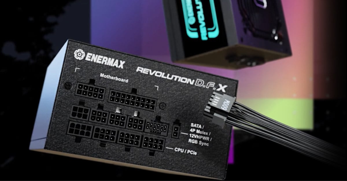Enermax unveils Revolution D.F. X ATX PSU Series with up to
