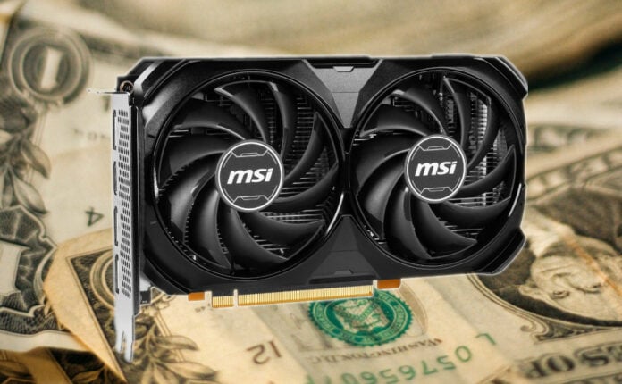 MSI Ventus RTX 4060 dual-fan dual-slot graphics card