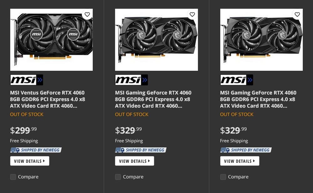 RTX 4060 Pricing