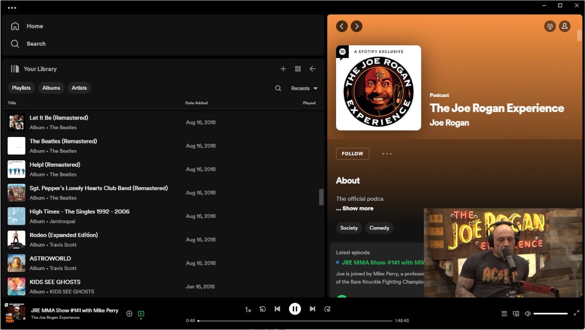 Spotify Fully Expanded Library