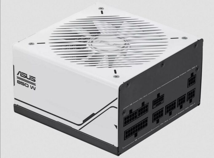 Asus Prime Gold 850W PSU featuring black and white frame and 135mm fan Asus Prime Gold 850W PSU featuring black and white frame and 135mm fan