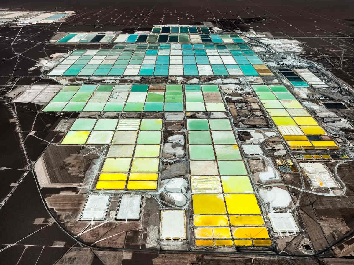 'Lithium Fields' in the Salar de Atacama salt flats in northern Chile.Tom Hegen