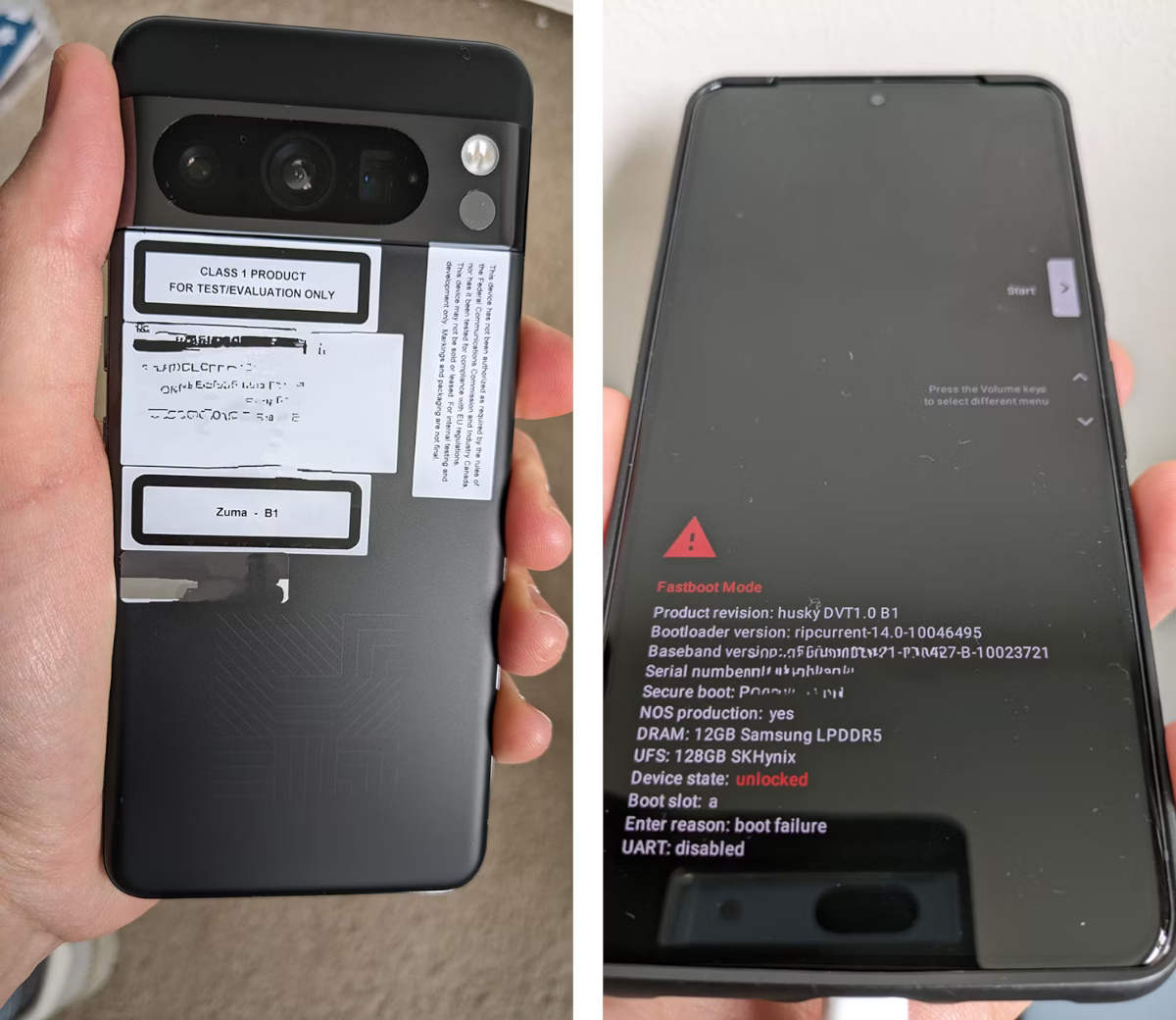 Pixel 8 Prototype leak via Droidlife